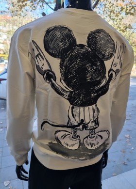 Бяла блуза MICKEY