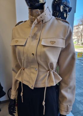 Кожено яке бежово SISI