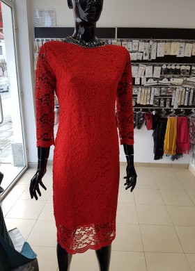Рокля Miss Chic червена
