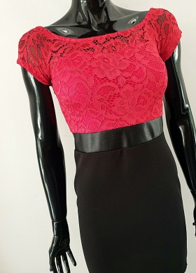 рокля RED - BLACK