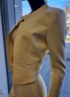 Сако късо жълто