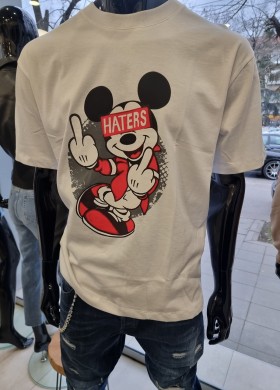 Тениска HAТERS бяла