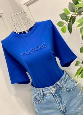 Тениска синя PANTONE